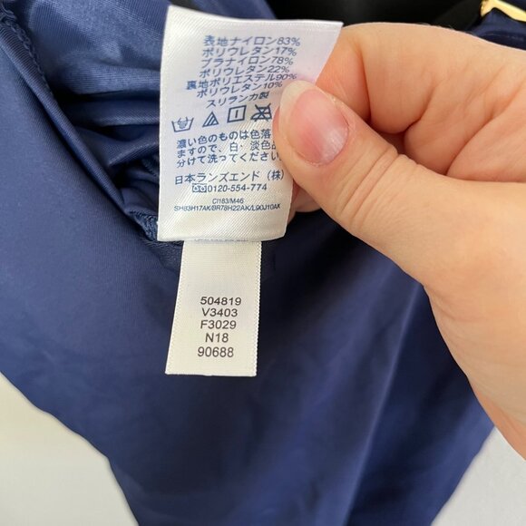 Lands End Womens Navy Blue Plus Size Tankini Swim Top 22W - Picture 6 of 9